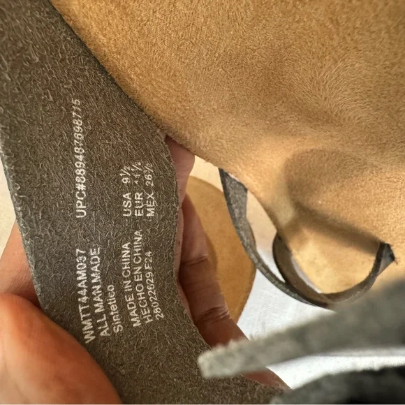 Black Leather Sz 9.5 Sandals with Buckles 0030 - Picture 9 of 10